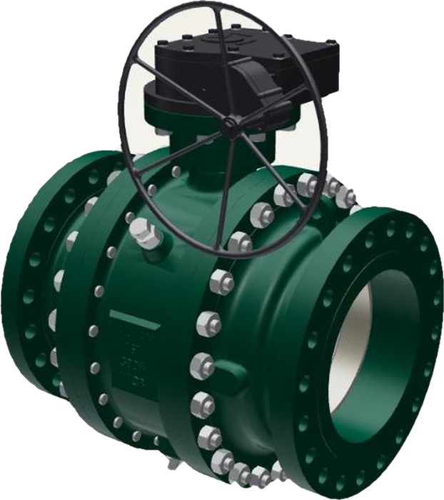 Trunnion mounted ball valve, fire-safe design